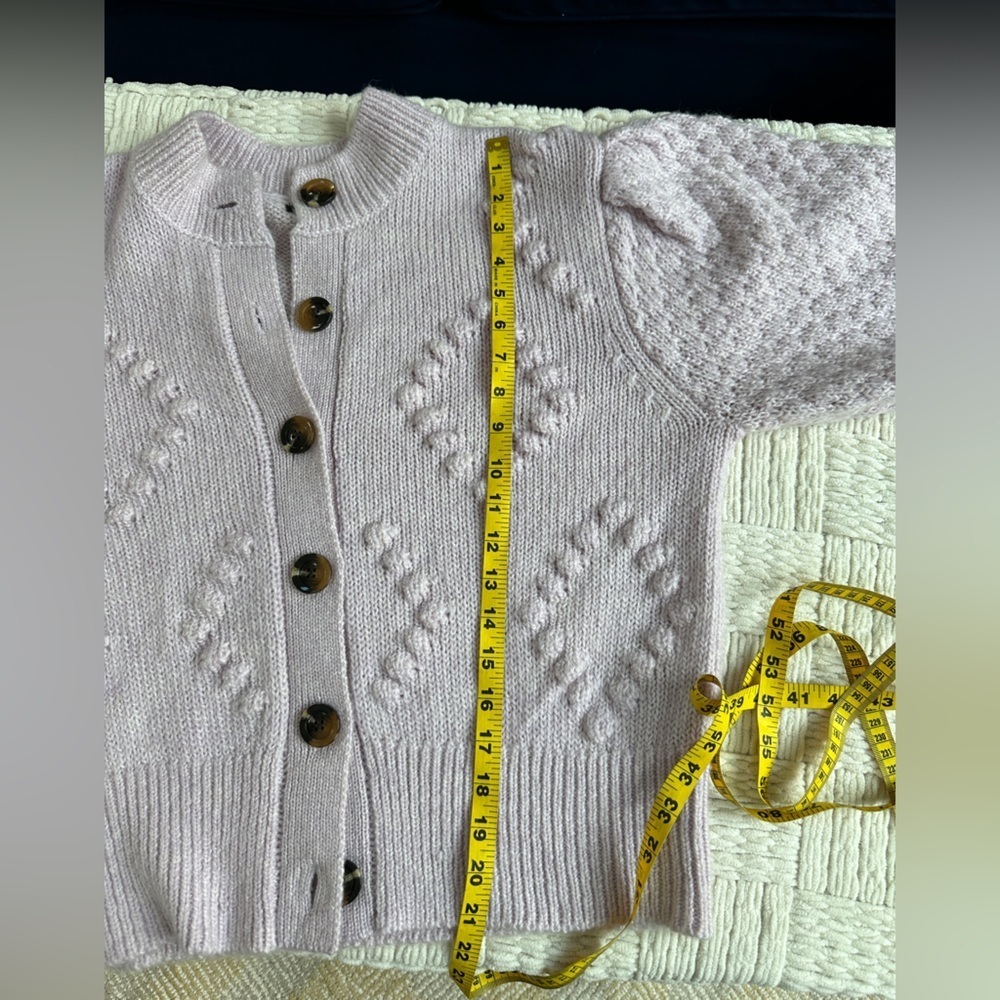 Who what wear chunky bobble stitch button front cardigan sweater - Picture 6 of 7